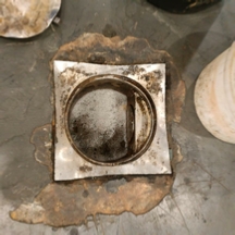 collapsed floor drain